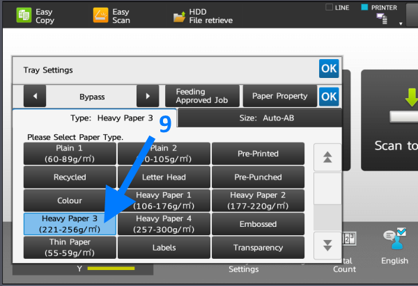Select Paper Type